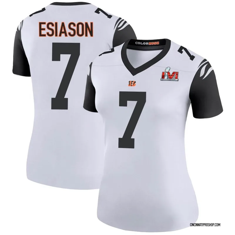 Women's Nike Cincinnati Bengals Mike Hilton White Color Rush Vapor  Untouchable Super Bowl LVI Bound Jersey 