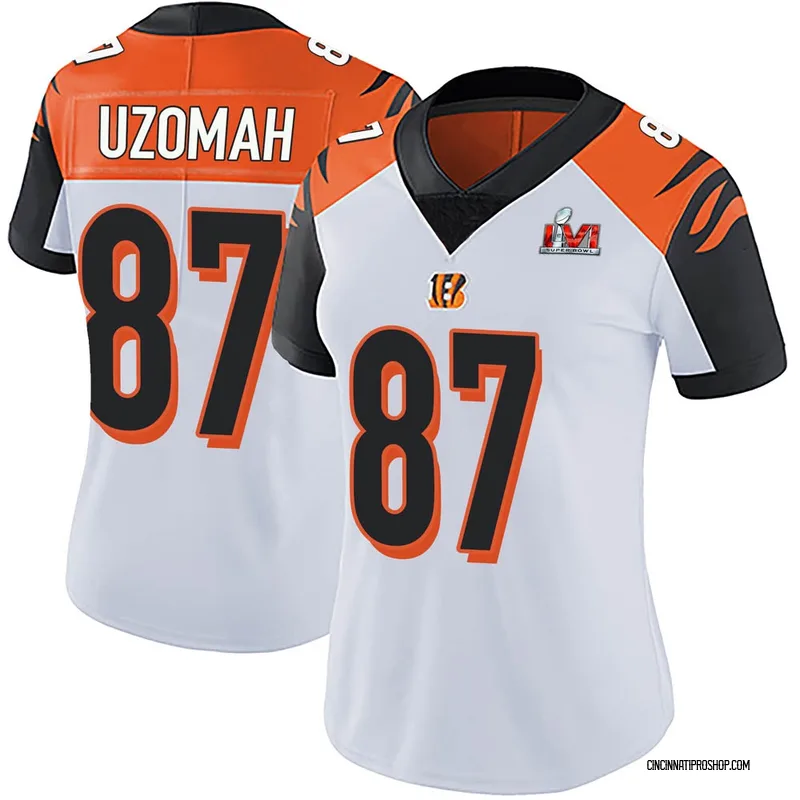 White Youth C.J. Uzomah Cincinnati Bengals Limited Color Rush Vapor  Untouchable Super Bowl LVI Bound Jersey