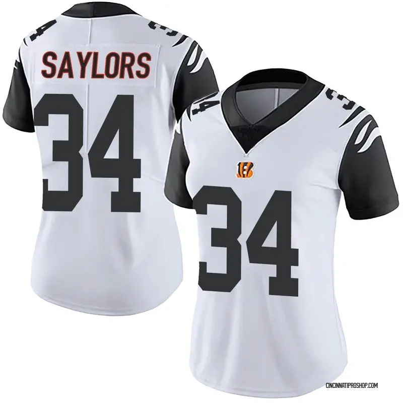 White Women's Jacob Saylors Cincinnati Bengals Limited Color Rush Vapor  Untouchable Jersey