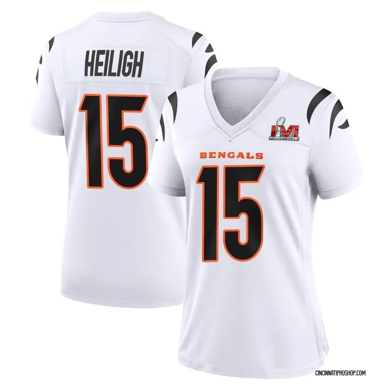 Orange Youth Jaivon Heiligh Cincinnati Bengals Game Super Bowl LVI Bound  Jersey