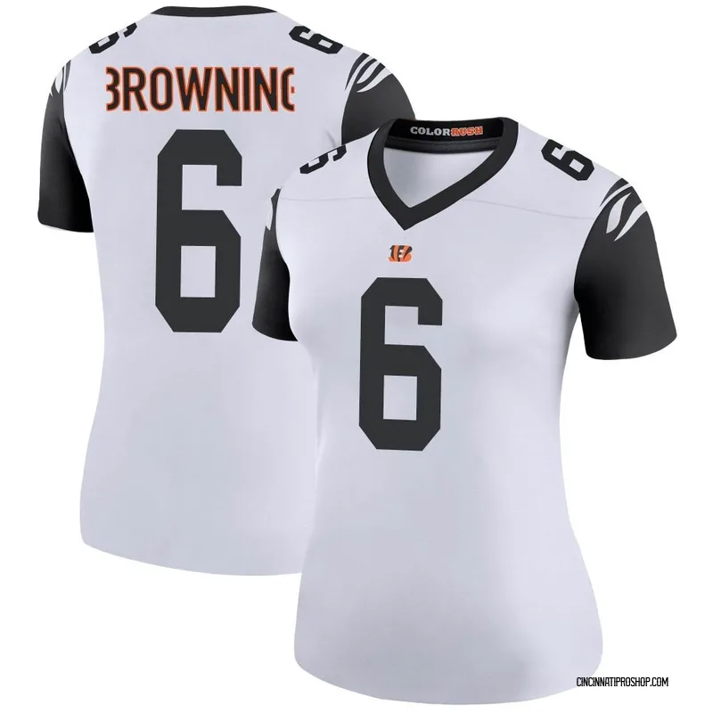 Youth Jake Browning Cincinnati Bengals Legend Silver Super Bowl LVI Bound  Jersey