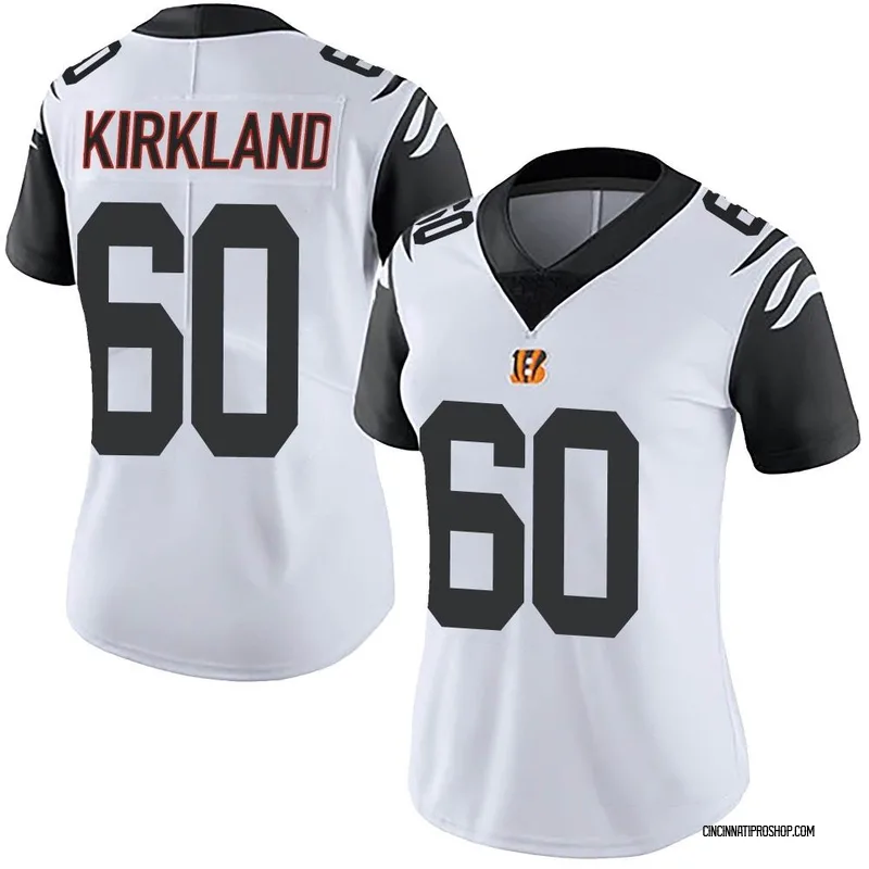 Jaxson Kirkland Men's Nike White Cincinnati Bengals Game Custom Jersey Size: Small