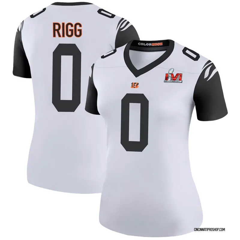 White Women's Justin Rigg Cincinnati Bengals Legend Color Rush Super Bowl  LVI Bound Jersey