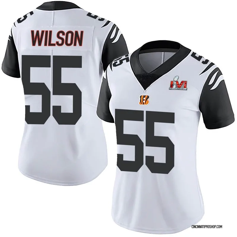 Logan Wilson Jersey Cincinnati Bengals Vapor White Super Bowl Lvi Limited  Jersey