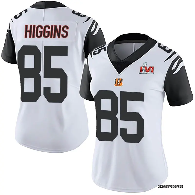 Nike Bengals 5 Tee Higgins White Color Rush Limited Men Jersey