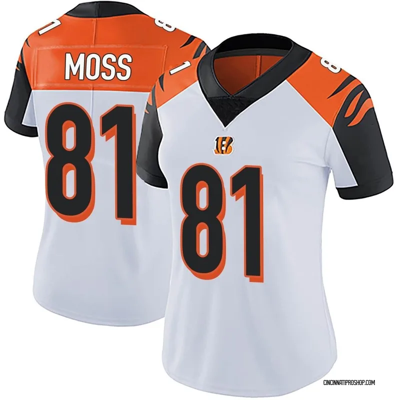 Black Men's Thaddeus Moss Cincinnati Bengals Game Team Color Jersey