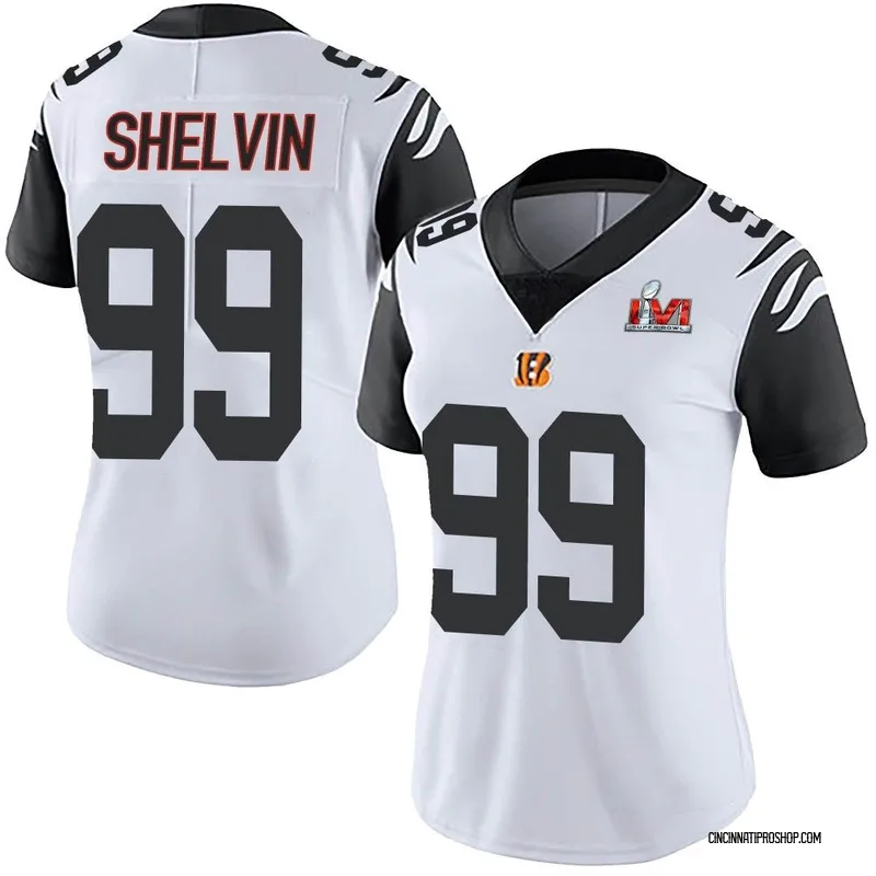 White Women's Tyler Shelvin Cincinnati Bengals Limited Color Rush