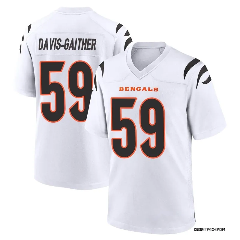 Akeem Davis-Gaither Cincinnati Bengals Game-Used #59 White Jersey