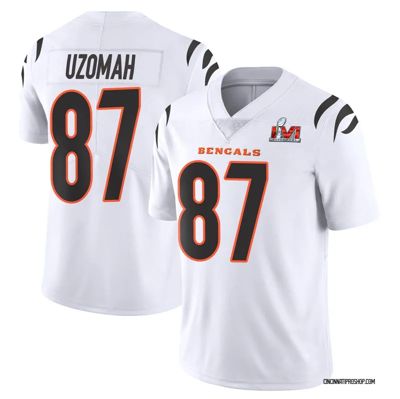 White Youth C.J. Uzomah Cincinnati Bengals Limited Color Rush Vapor  Untouchable Super Bowl LVI Bound Jersey