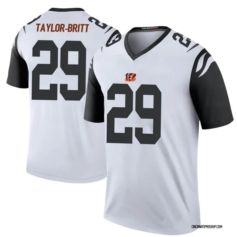 Black Men's Cam Taylor-Britt Cincinnati Bengals Game Team Color Jersey