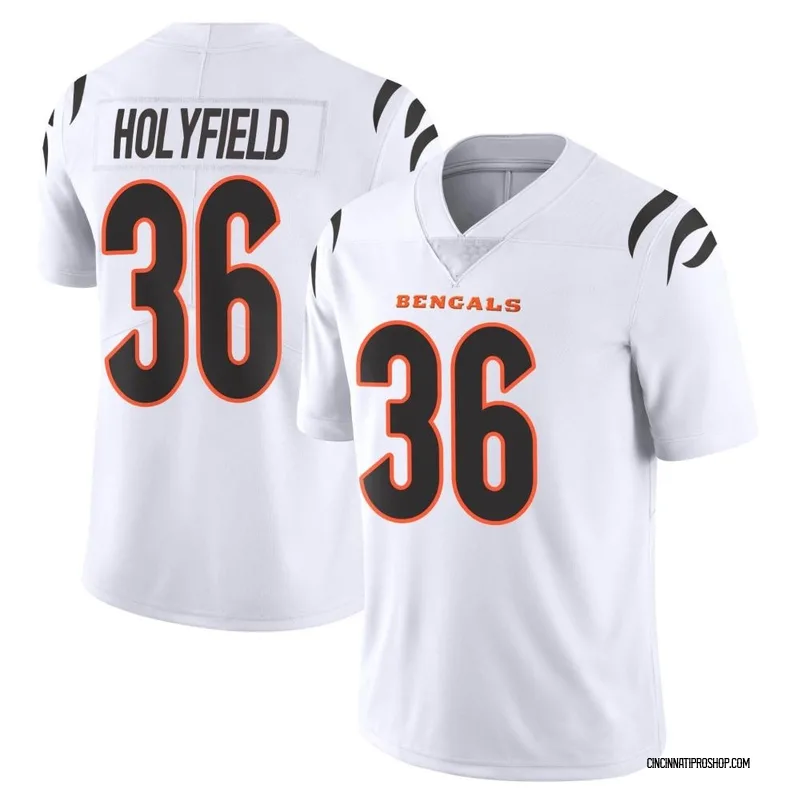 Elijah Holyfield Cincinnati Bengals Men's Orange Name & Number Logo T-Shirt  