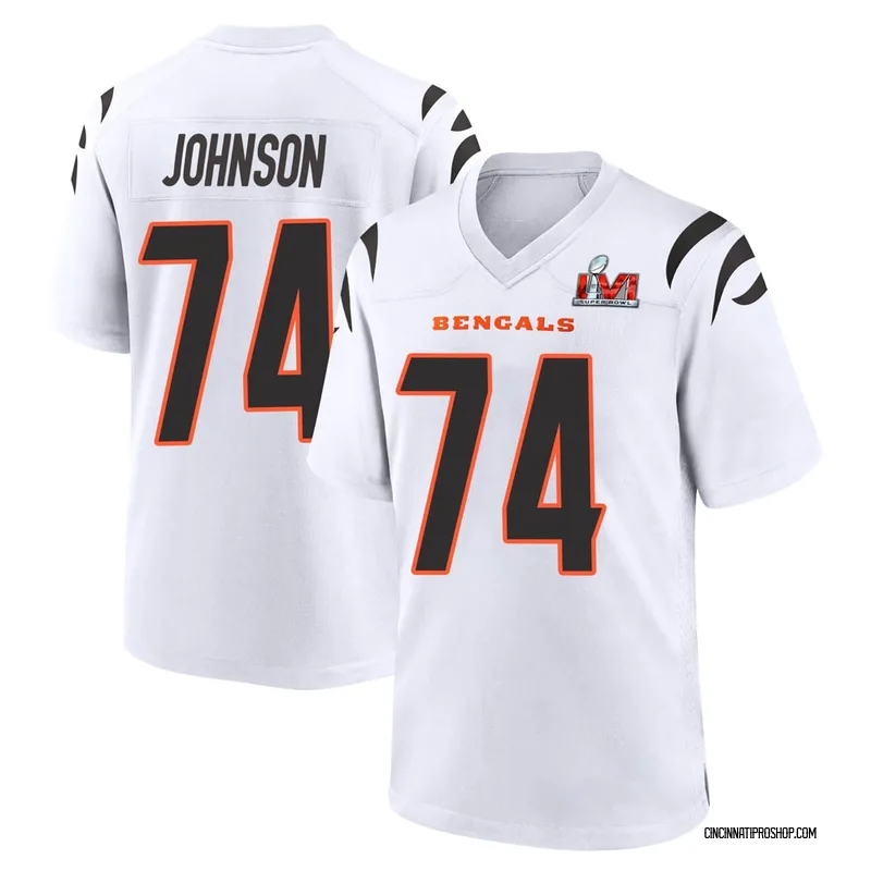 White Youth Fred Johnson Cincinnati Bengals Game Super Bowl LVI