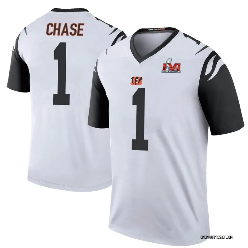 Cincinnati Bengals Ja'Marr Chase Pro Style Custom Orange Jersey