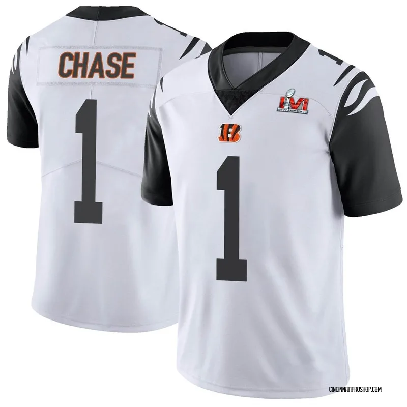 White Women's Ja'Marr Chase Cincinnati Bengals Game Super Bowl LVI Bound  Jersey