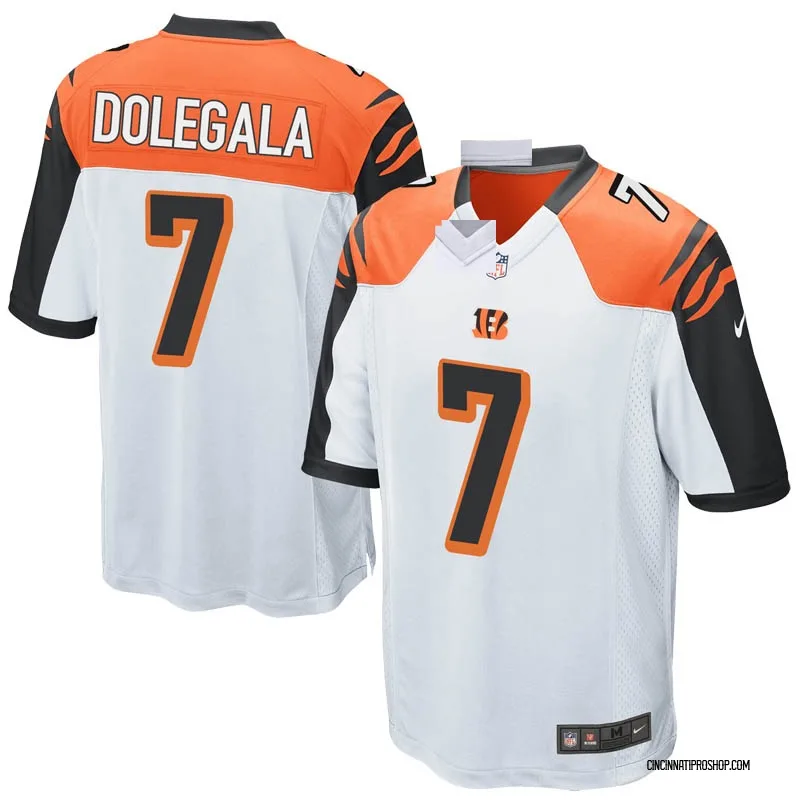 White Youth Jacob Dolegala Cincinnati Bengals Game Jersey