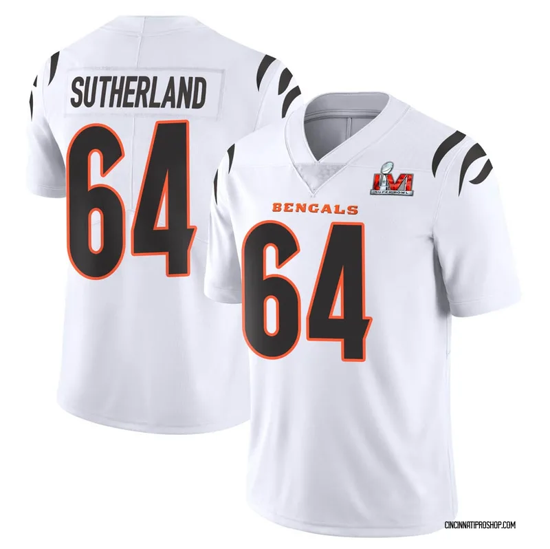 White Youth Keaton Sutherland Cincinnati Bengals Limited Color