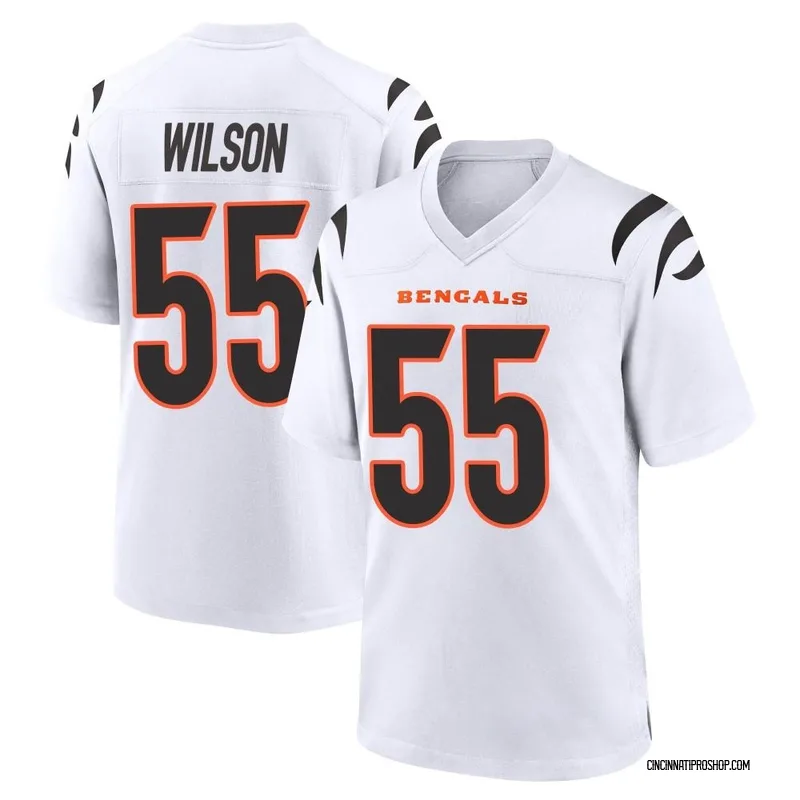 Logan Wilson Men's Nike White Cincinnati Bengals Game Custom Jersey