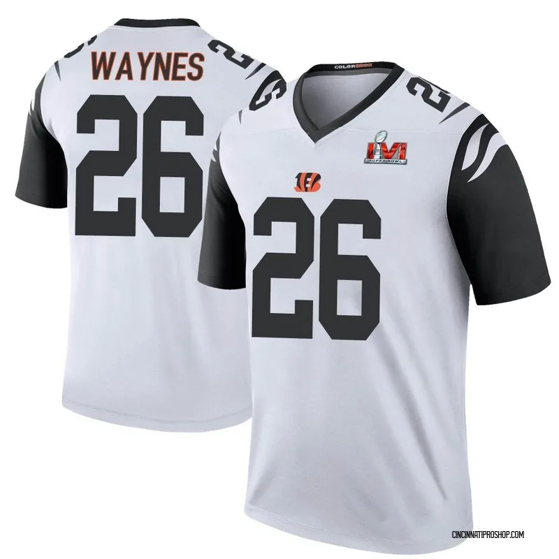 White Youth Trae Waynes Cincinnati Bengals Game Jersey