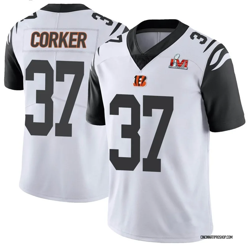 White Men's Yusuf Corker Cincinnati Bengals Limited Color Rush Vapor  Untouchable Jersey